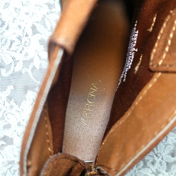 Merona Amazing Brown Suede Heels Boots Women's Size 7 - Picture 11 of 17